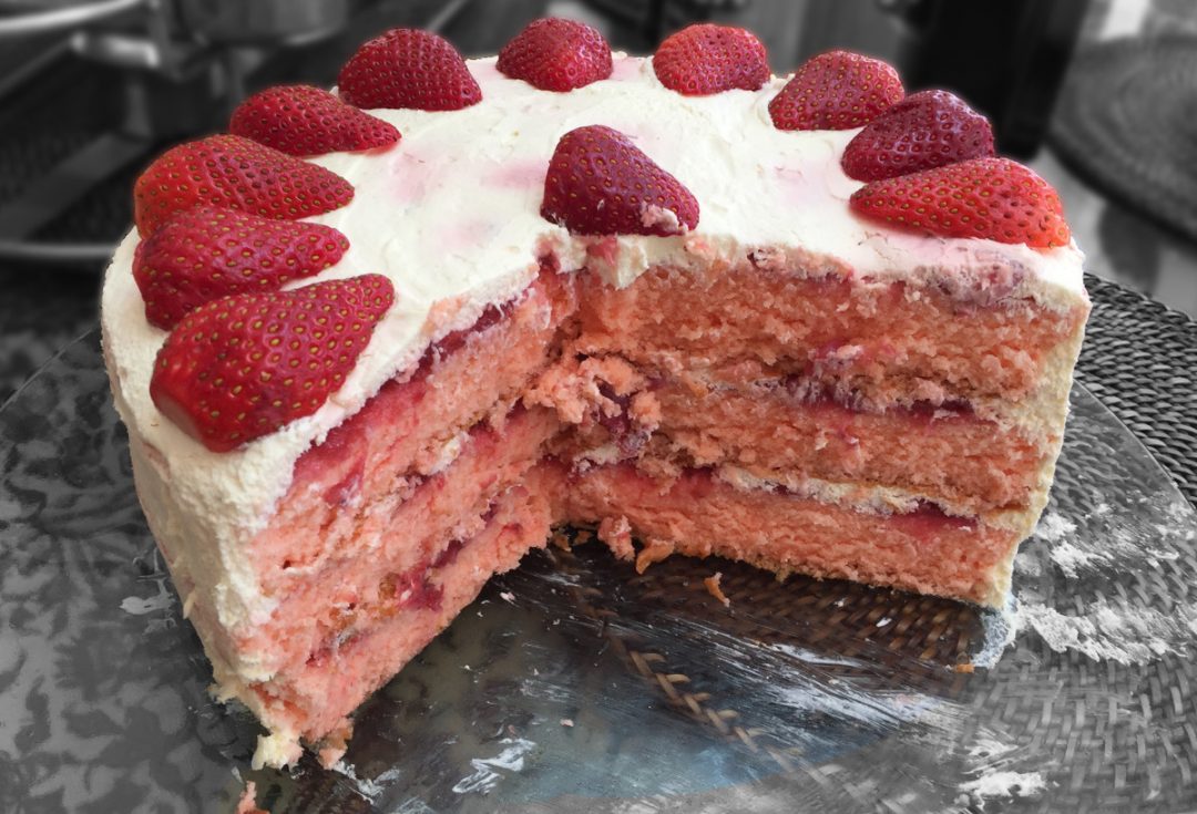 Strawberry Cake - featured photo