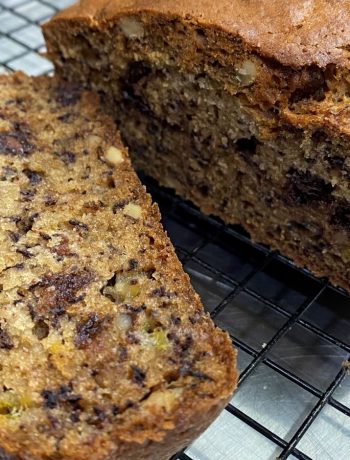 Banana Chocolate Walnut Loaf